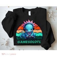 Gamesolotl Axolotl Gamer Kawaii Anime Gaming  Sweatshirt thumb 2