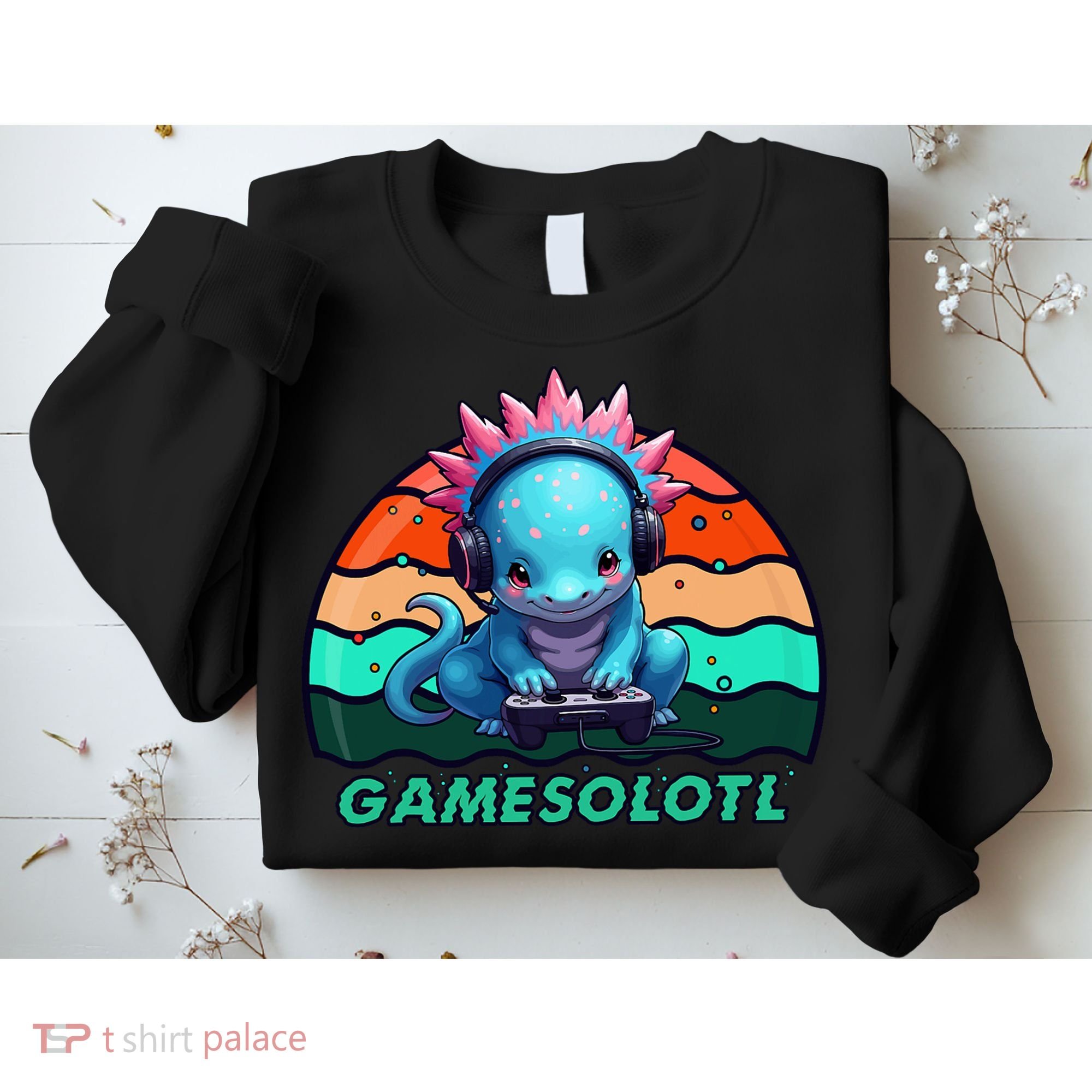 Gamesolotl Axolotl Gamer Kawaii Anime Gaming  Sweatshirt