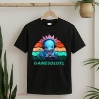 Gamesolotl Axolotl Gamer Kawaii Anime Gaming  T-Shirt thumb 2