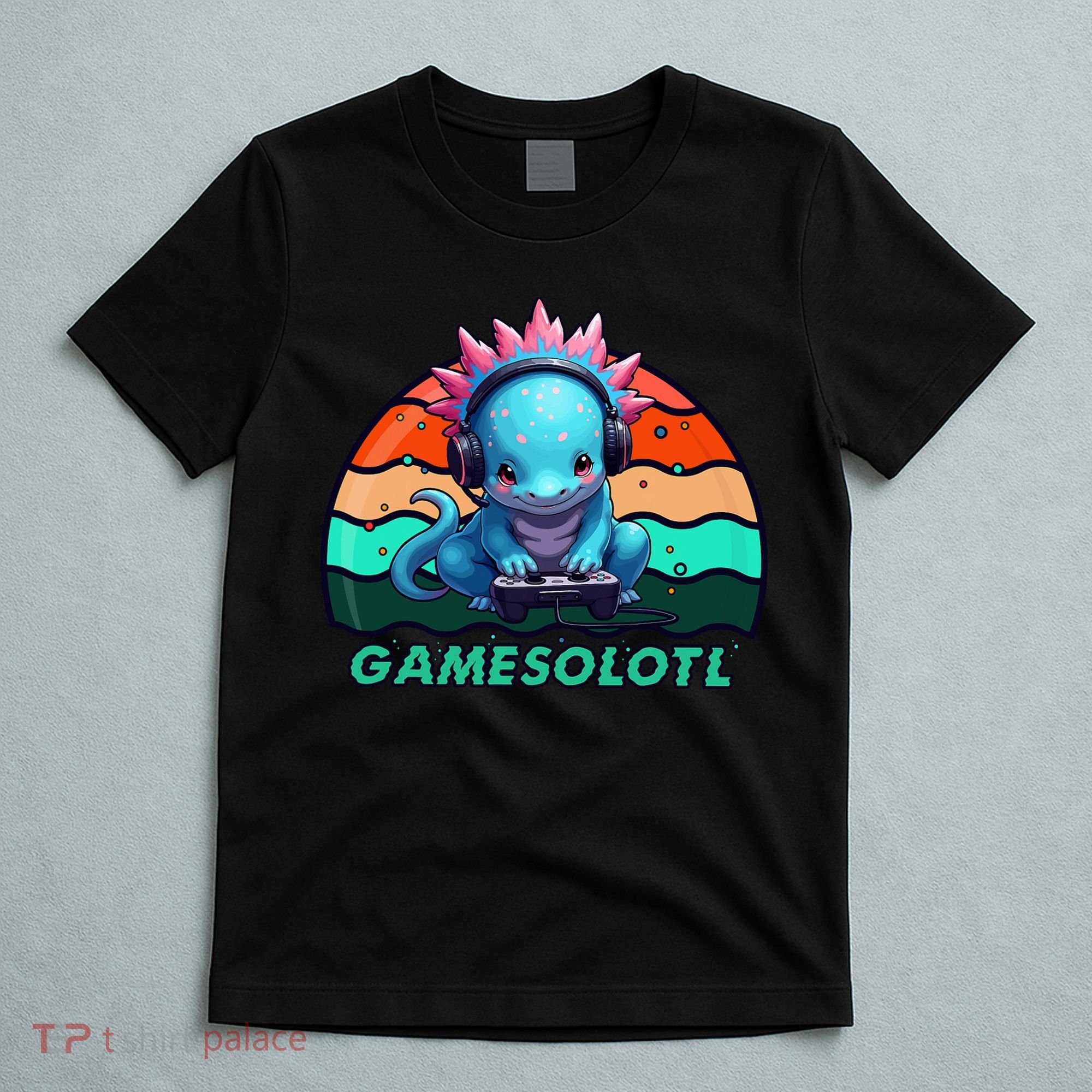 Gamesolotl Axolotl Gamer Kawaii Anime Gaming  T-Shirt