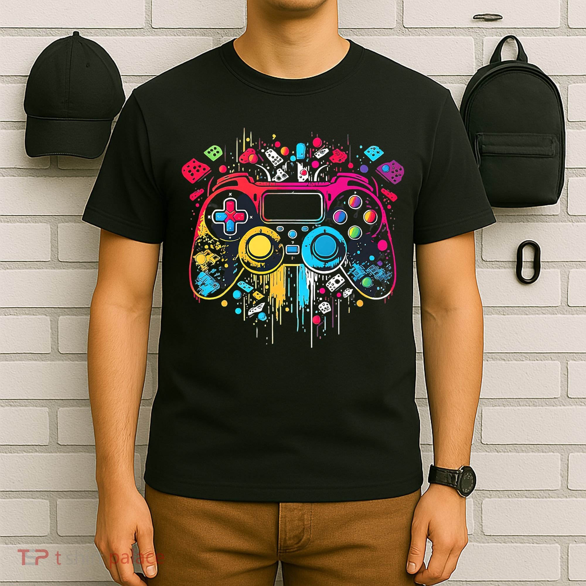 Gamer Aesthetic Graphic Gaming Video Games Boys Teens  T-Shirt