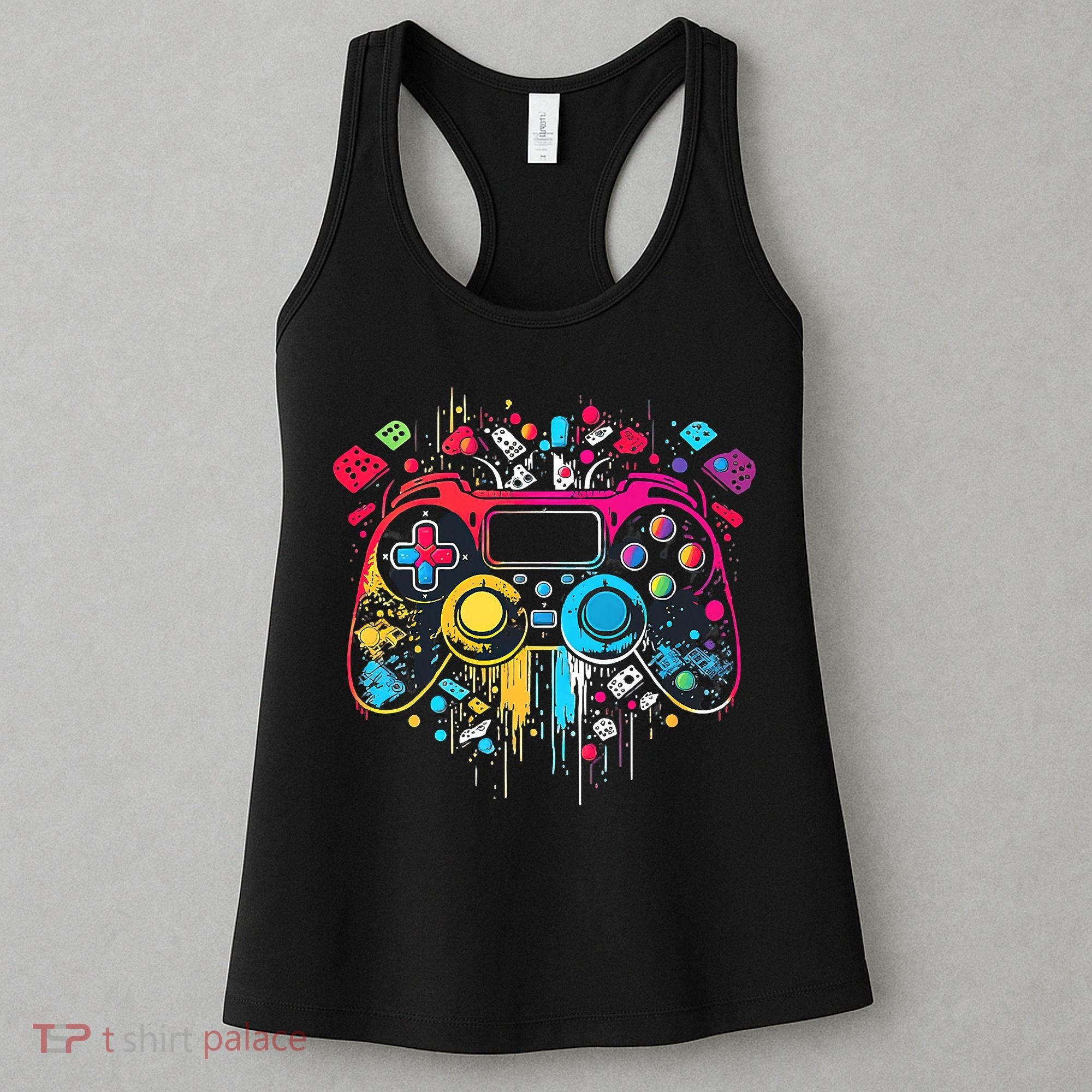 Gamer Aesthetic Graphic Gaming Video Games Boys Teens  Women's Tank Top