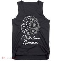 Glioblastoma Awareness Gray Ribbon Tank Top thumb 0