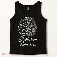 Glioblastoma Awareness Gray Ribbon Tank Top thumb 2