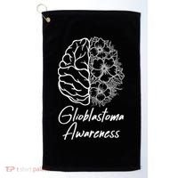 Glioblastoma Awareness Gray Ribbon Golf Towel thumb 0