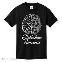 Glioblastoma Awareness Gray Ribbon Kids T-Shirt thumb 0