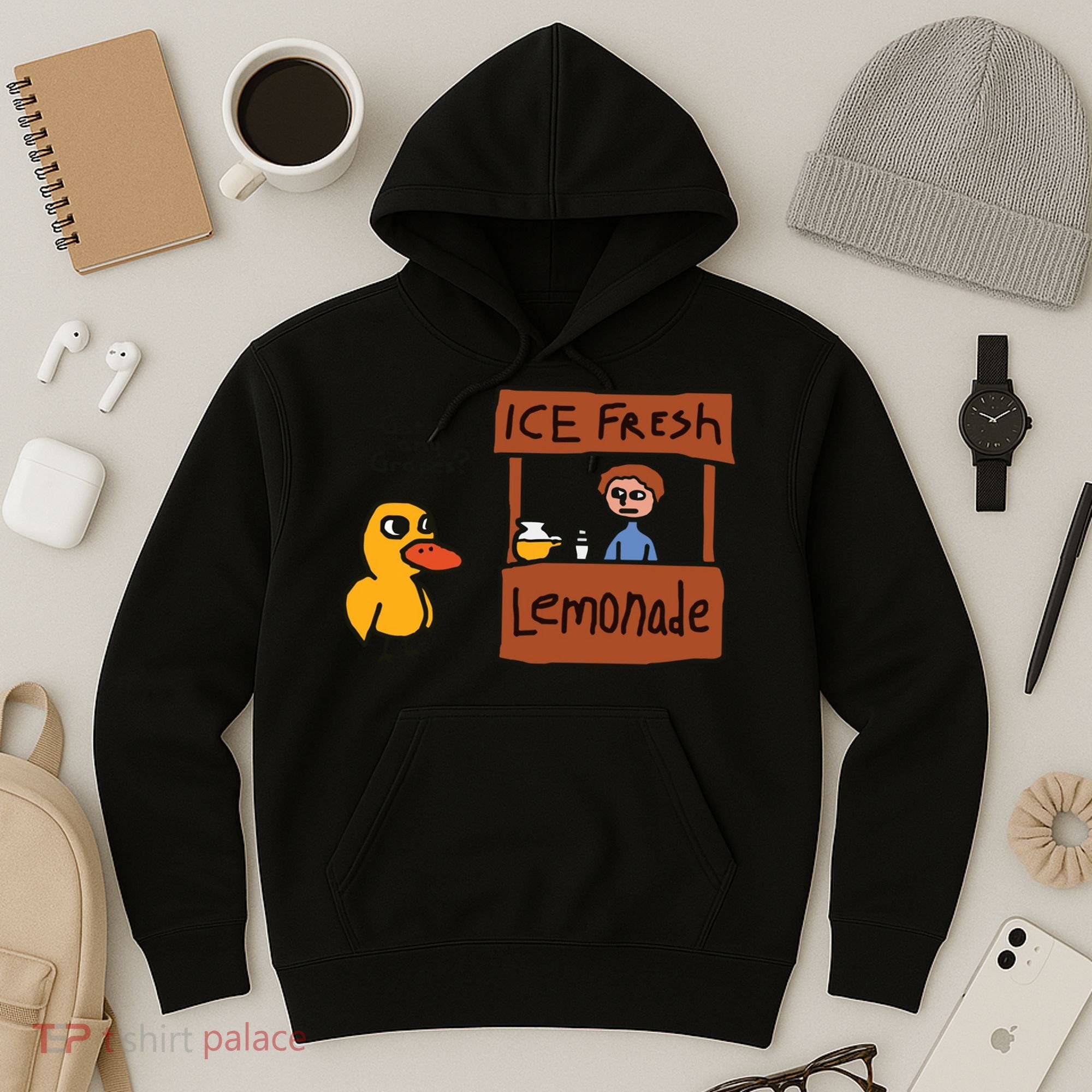 Got Any Grapes Funny Duck Ice Fresh Lemonade Hoodie
