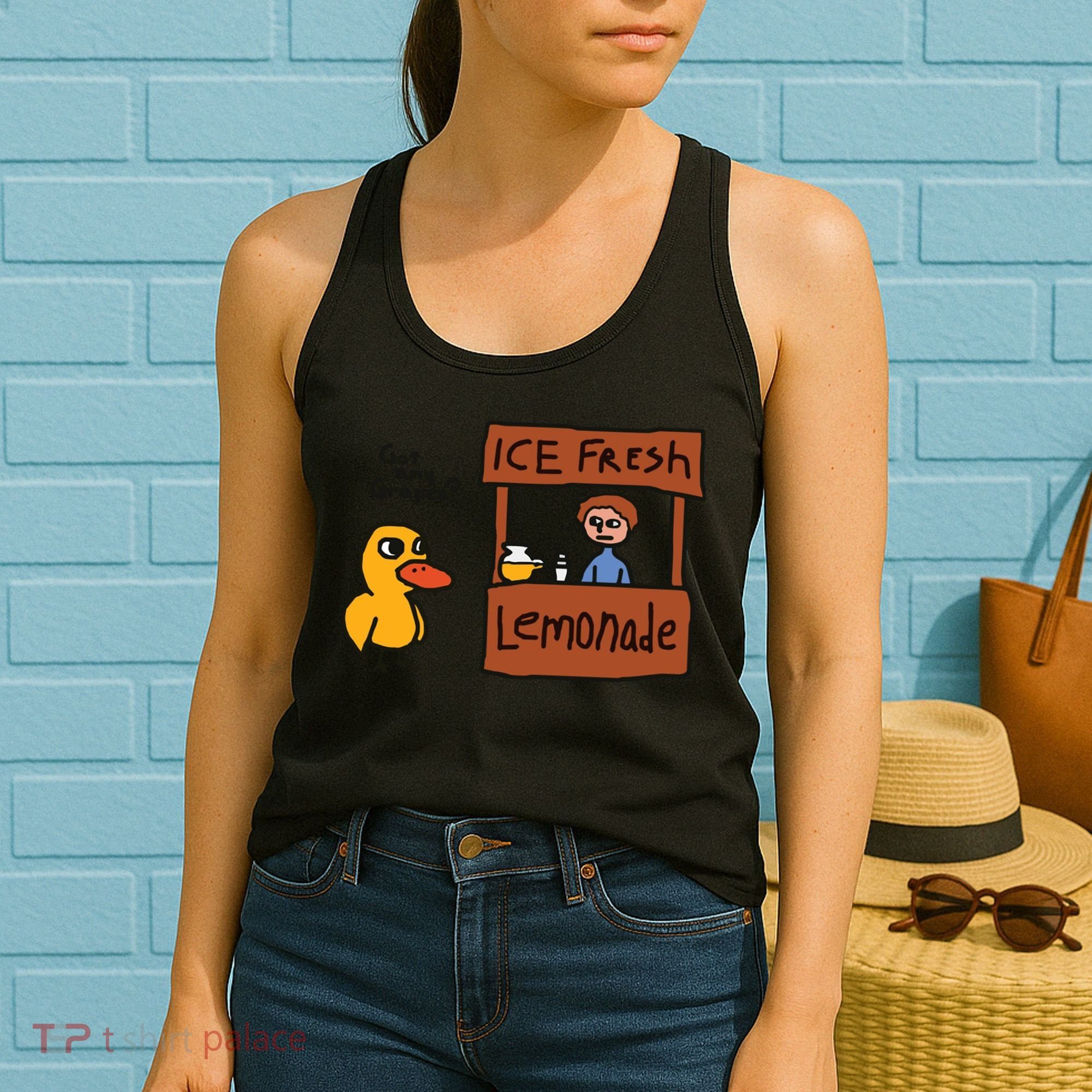 Got Any Grapes Funny Duck Ice Fresh Lemonade Women's Tank Top