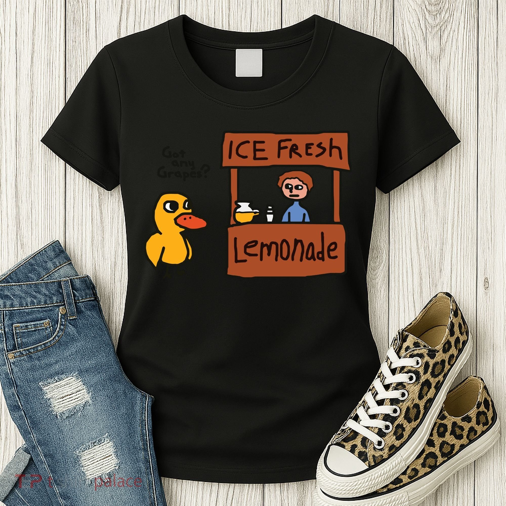 Got Any Grapes Funny Duck Ice Fresh Lemonade Women's T-Shirt