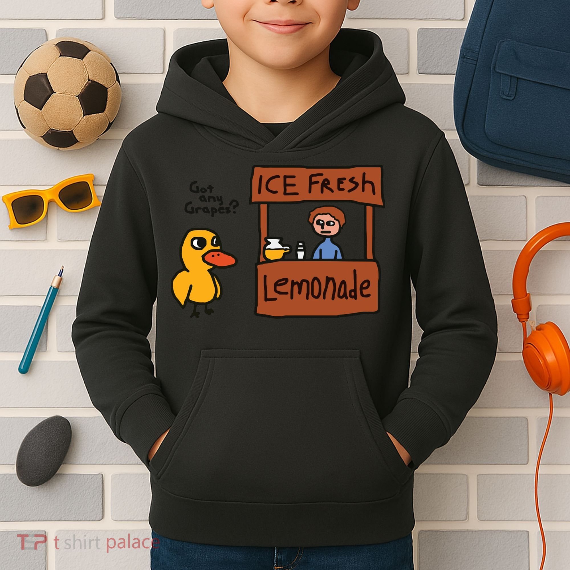 Got Any Grapes Funny Duck Ice Fresh Lemonade Kids Hoodie