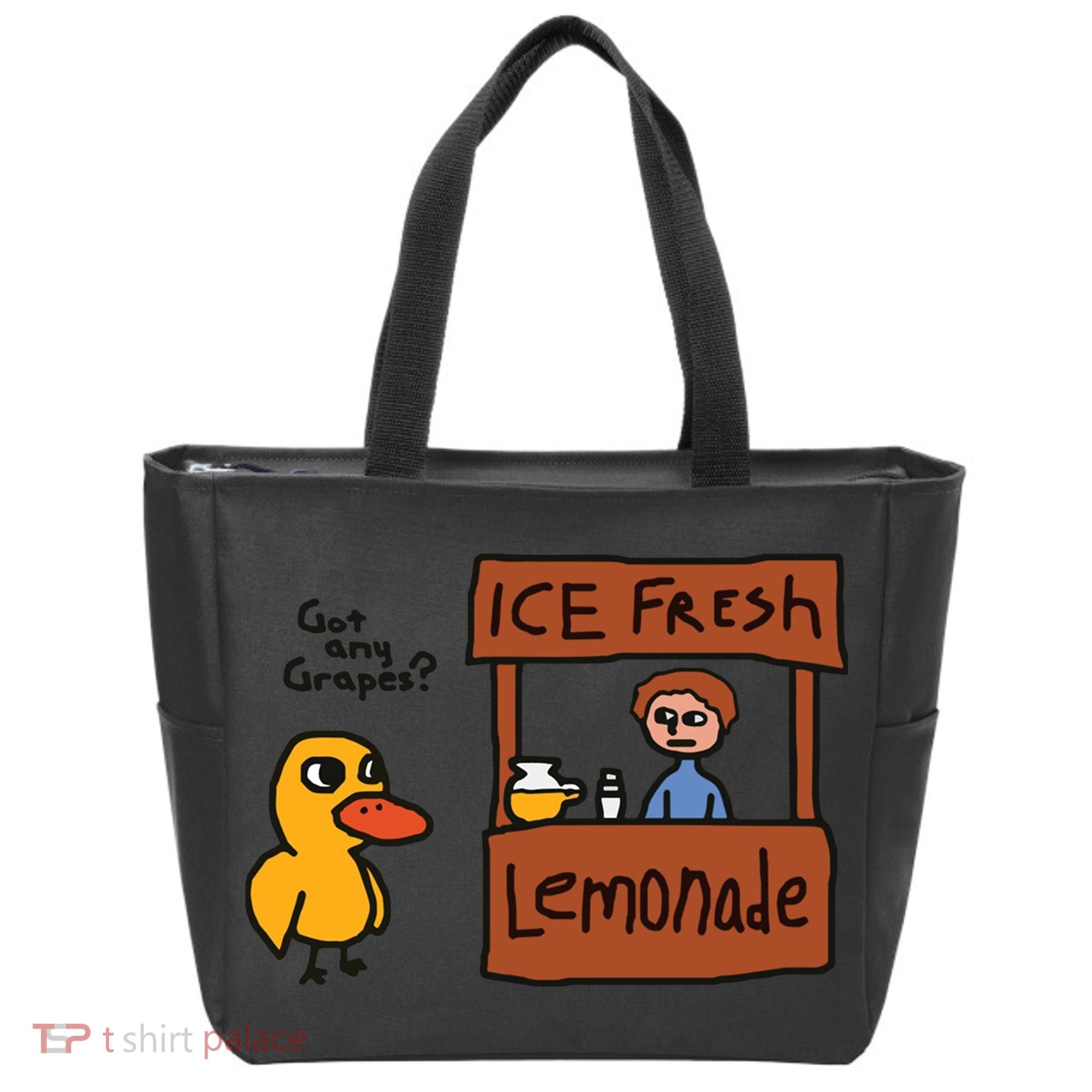 Got Any Grapes Funny Duck Ice Fresh Lemonade Tote Bag
