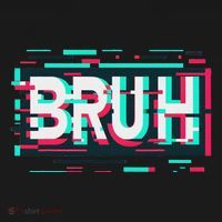 Glitch Aesthetic Gamer Bruh Meme Funny Saying Women's Hoodie thumb 2