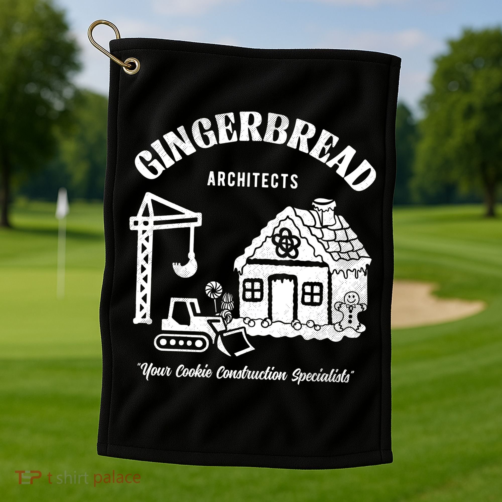 Gingerbread Architects Golf Towel
