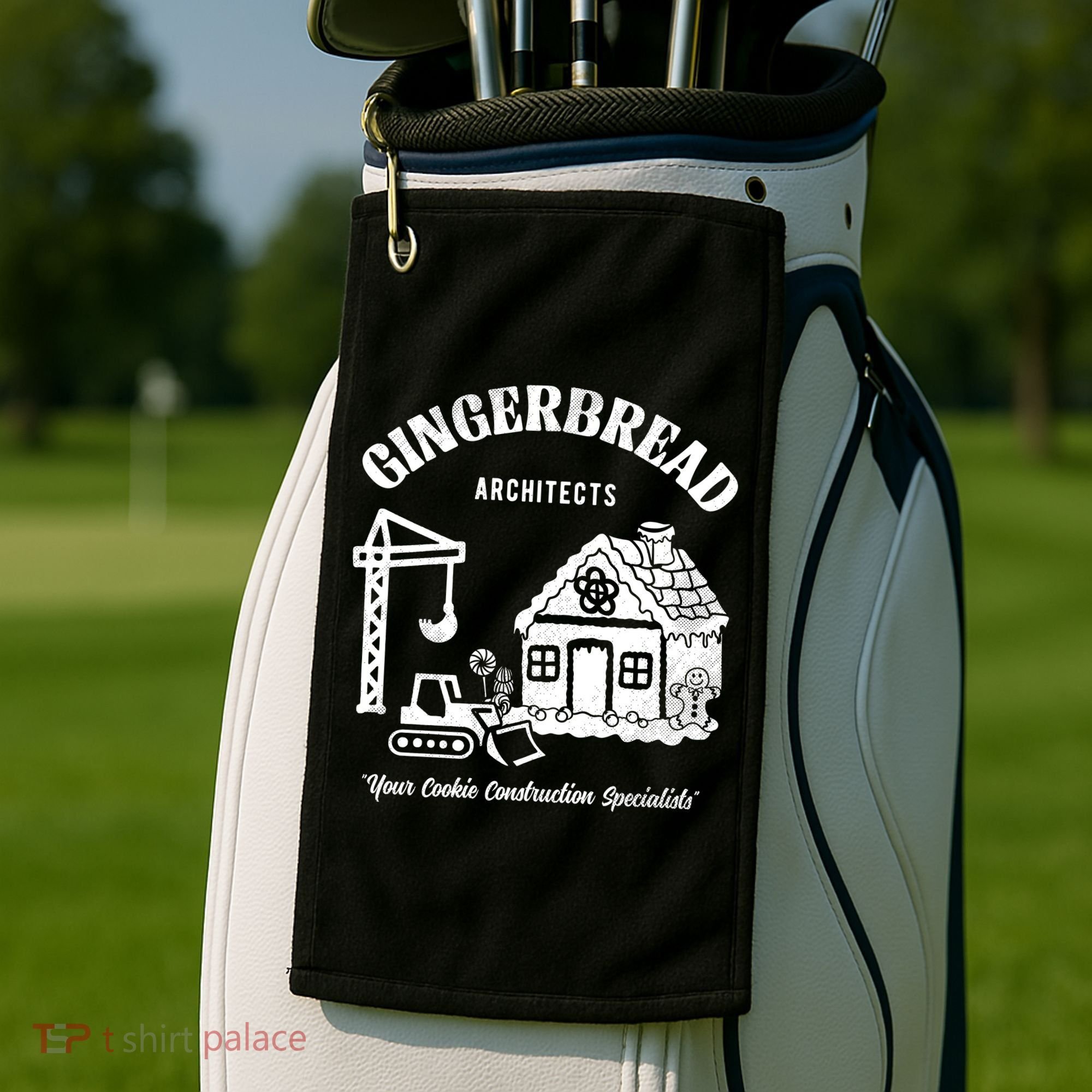 Gingerbread Architects Golf Towel