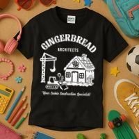 Gingerbread Architects Kids T-Shirt thumb 3