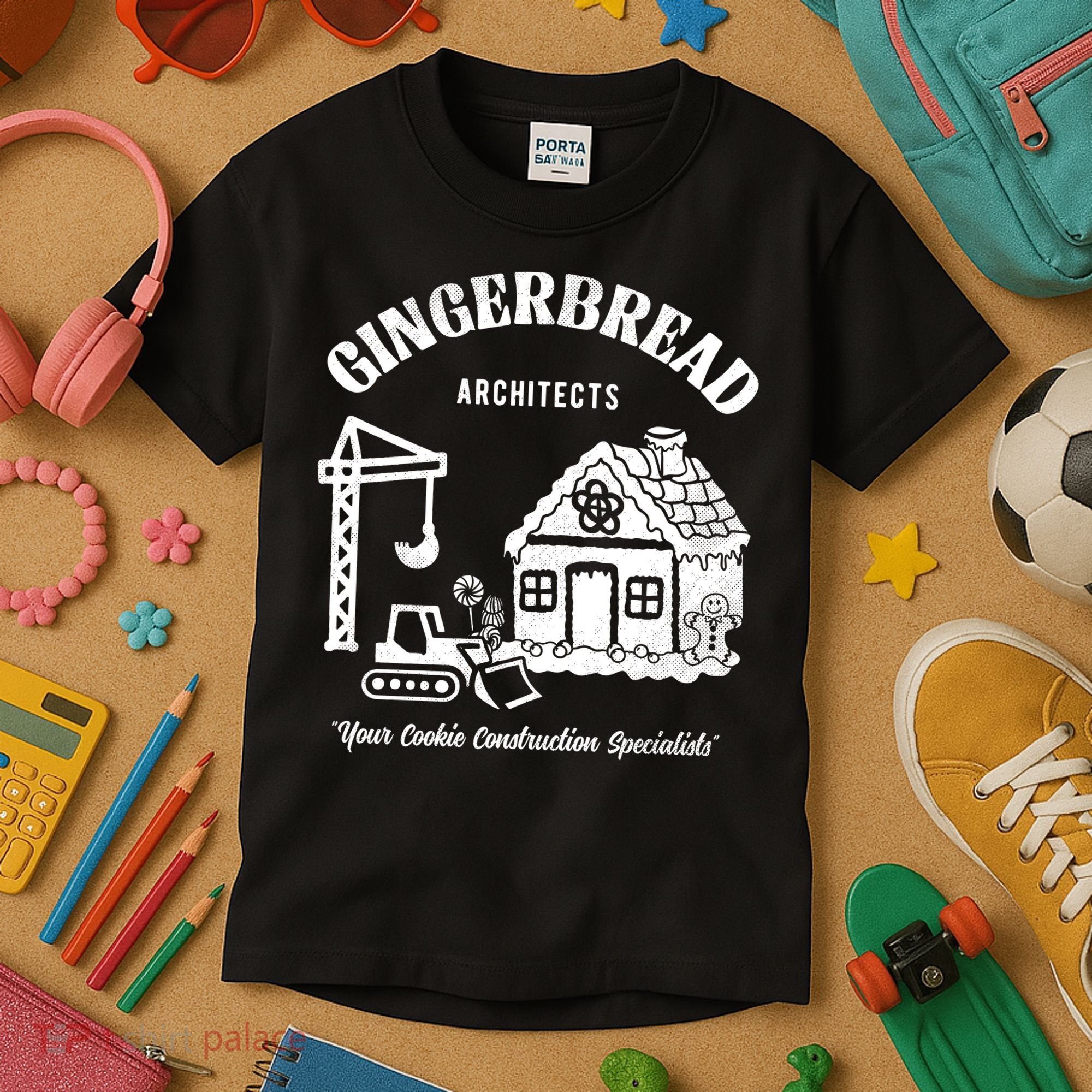 Gingerbread Architects Kids T-Shirt