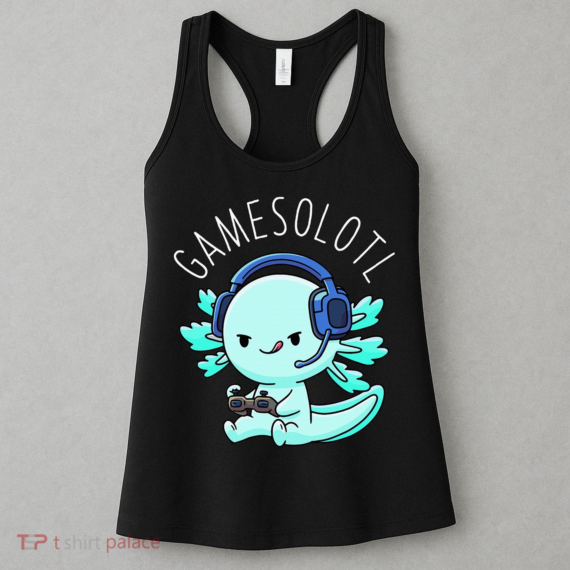 Gamesolotl Axolotl Gamer Anime Gifts Kawaii Women's Tank Top