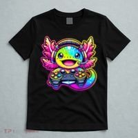 Gamesolotl Axolotl Gamer Cute Anime Kawaii T-Shirt thumb 5