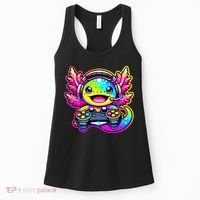 Gamesolotl Axolotl Gamer Cute Anime Kawaii Women's Tank Top thumb 0
