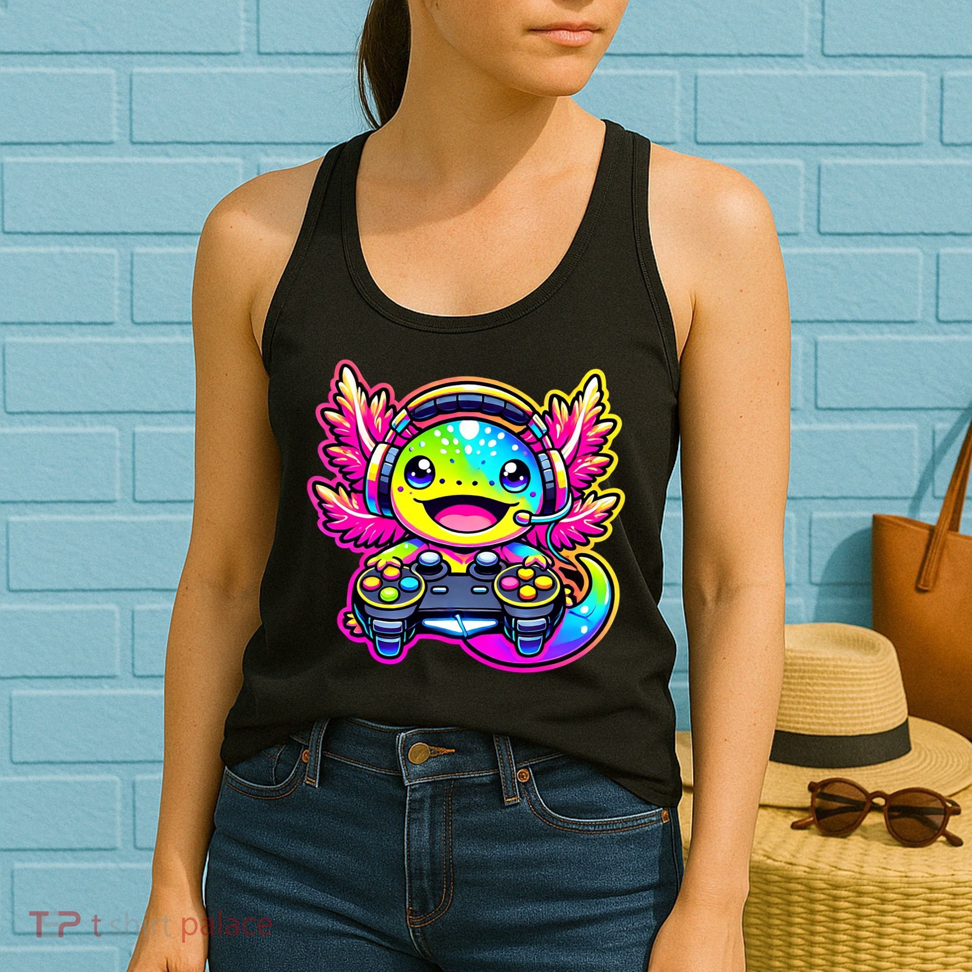 Gamesolotl Axolotl Gamer Cute Anime Kawaii Women's Tank Top