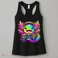 Gamesolotl Axolotl Gamer Cute Anime Kawaii Women's Tank Top thumb 3