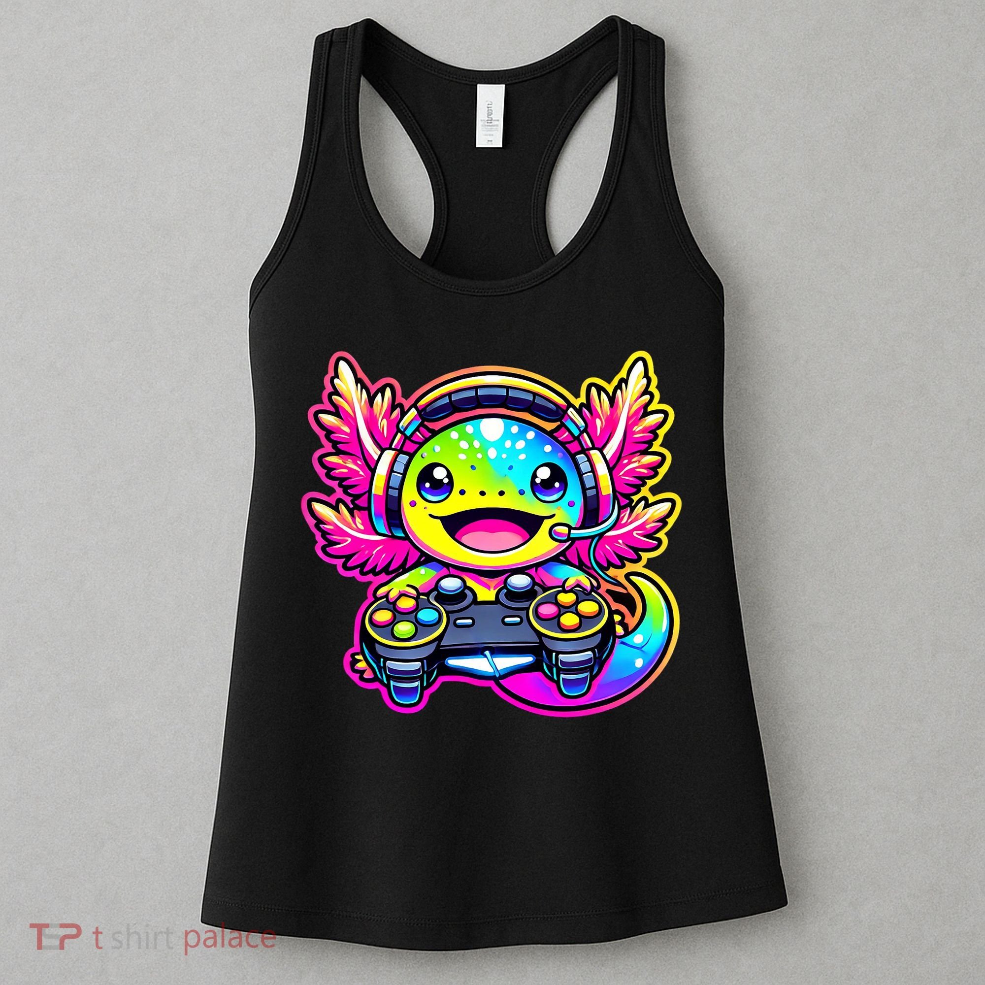 Gamesolotl Axolotl Gamer Cute Anime Kawaii Women's Tank Top