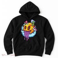 Goblincore Aesthetic Grunge Fungi Mushroom Skull Hoodie thumb 0