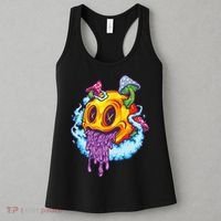 Goblincore Aesthetic Grunge Fungi Mushroom Skull Women's Tank Top thumb 3