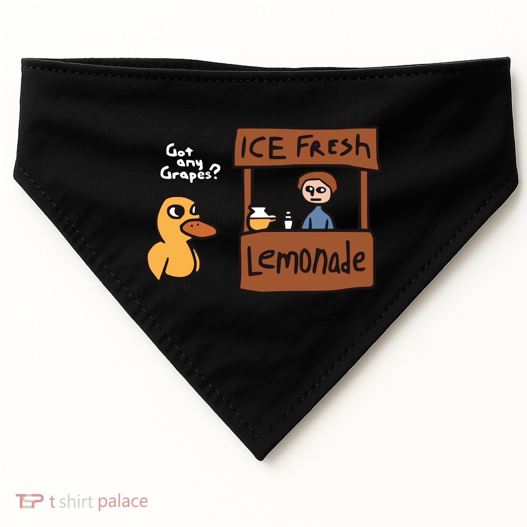 Got Any Grapes The Duck Song Funny Duck USA-Made Doggie Bandana