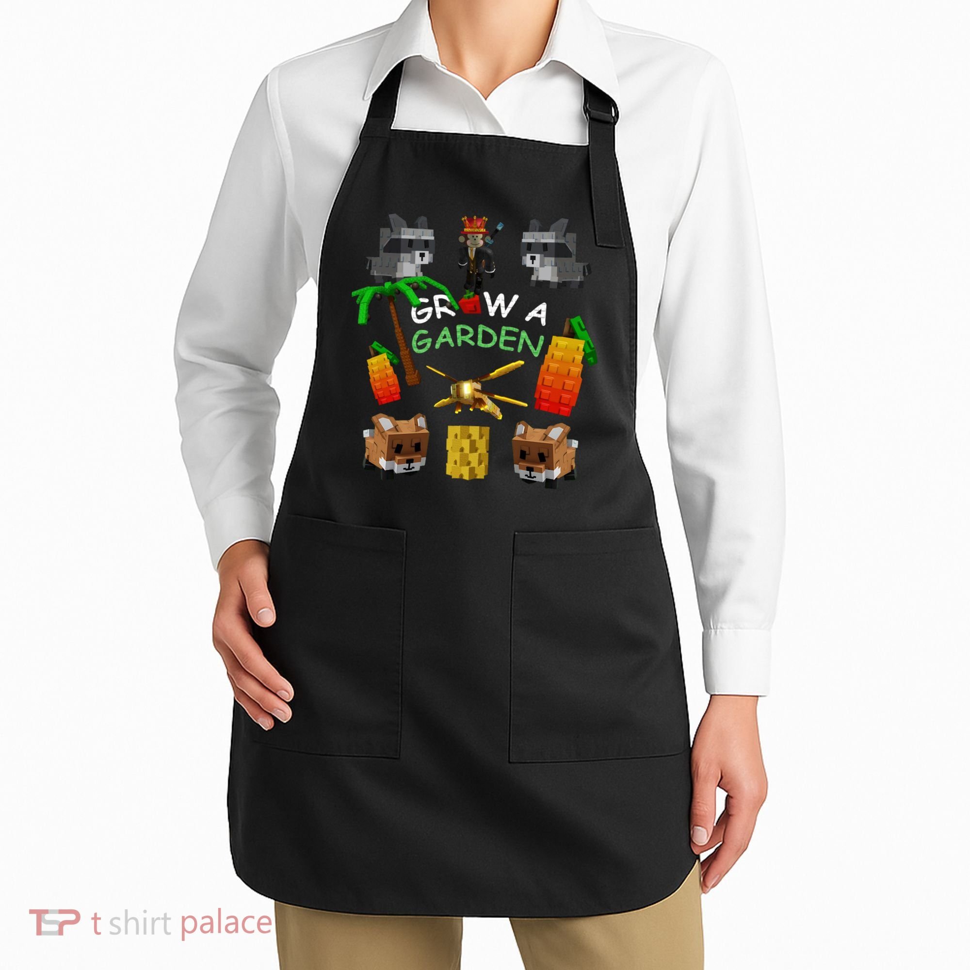 Grow A Garden Game Merch Gamer Gaming Funny Apron