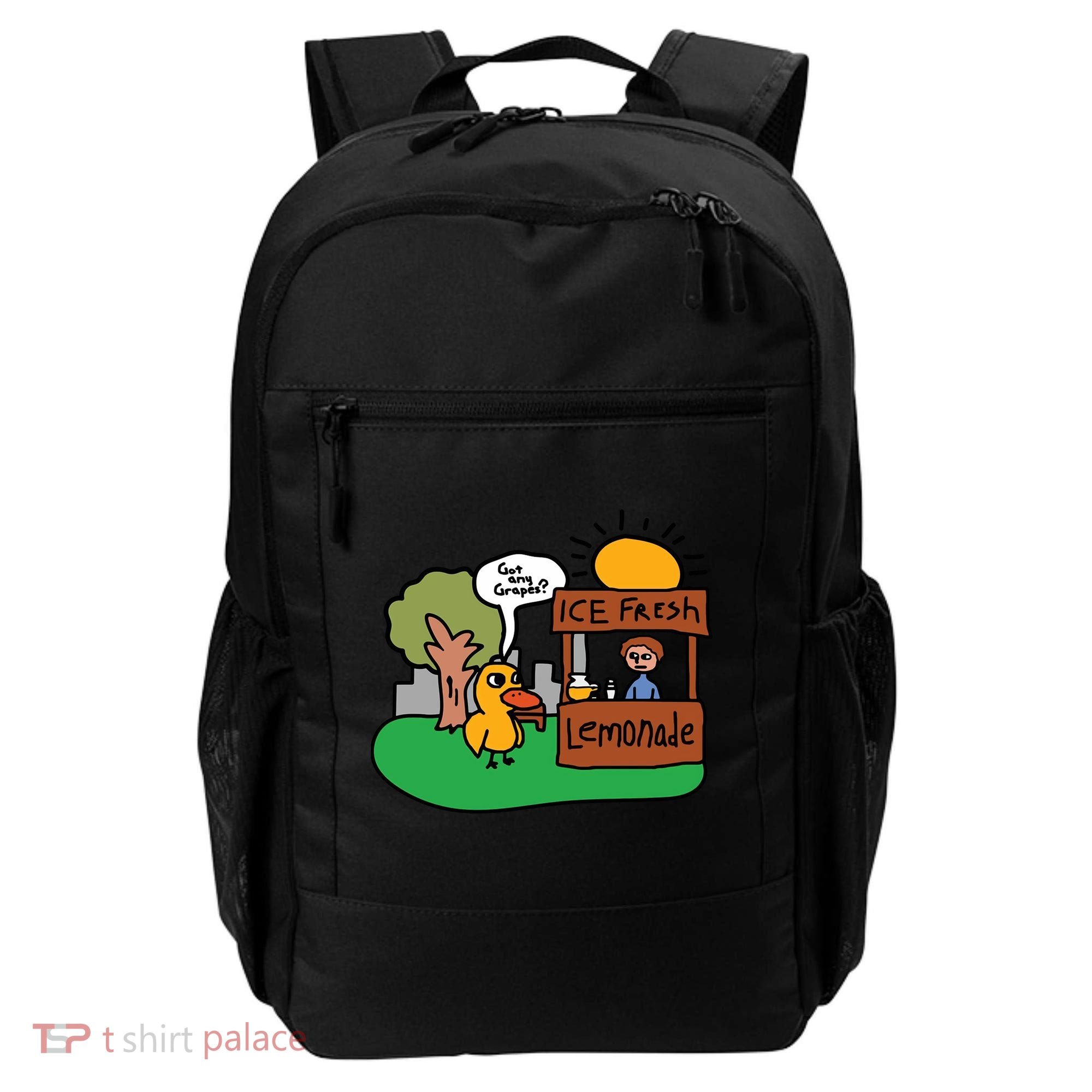 Got Any Grapes Ice Fresh Lemonade Funny Duck Backpack