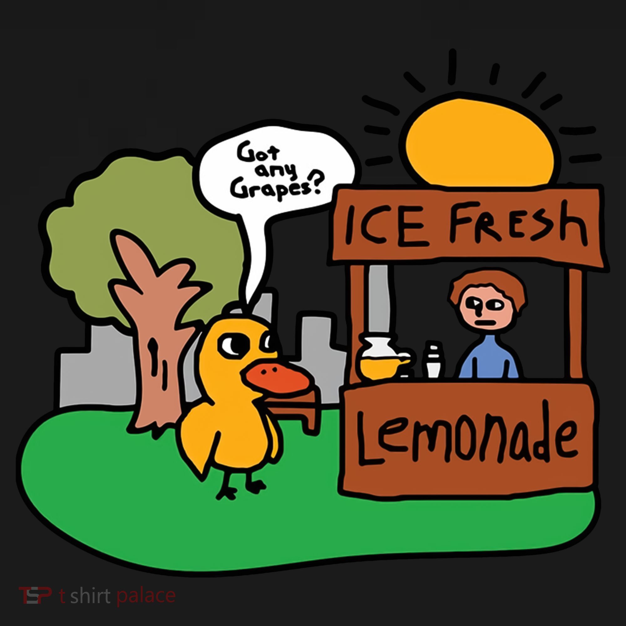 Got Any Grapes Ice Fresh Lemonade Funny Duck Coaster