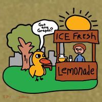 Got Any Grapes Ice Fresh Lemonade Funny Duck Garment-Dyed Women's Muscle Tee thumb 6