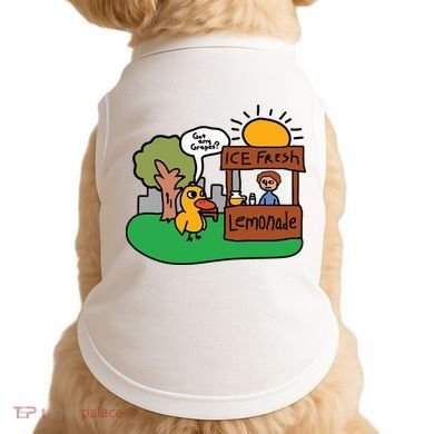 Got Any Grapes Ice Fresh Lemonade Funny Duck Doggie Tank