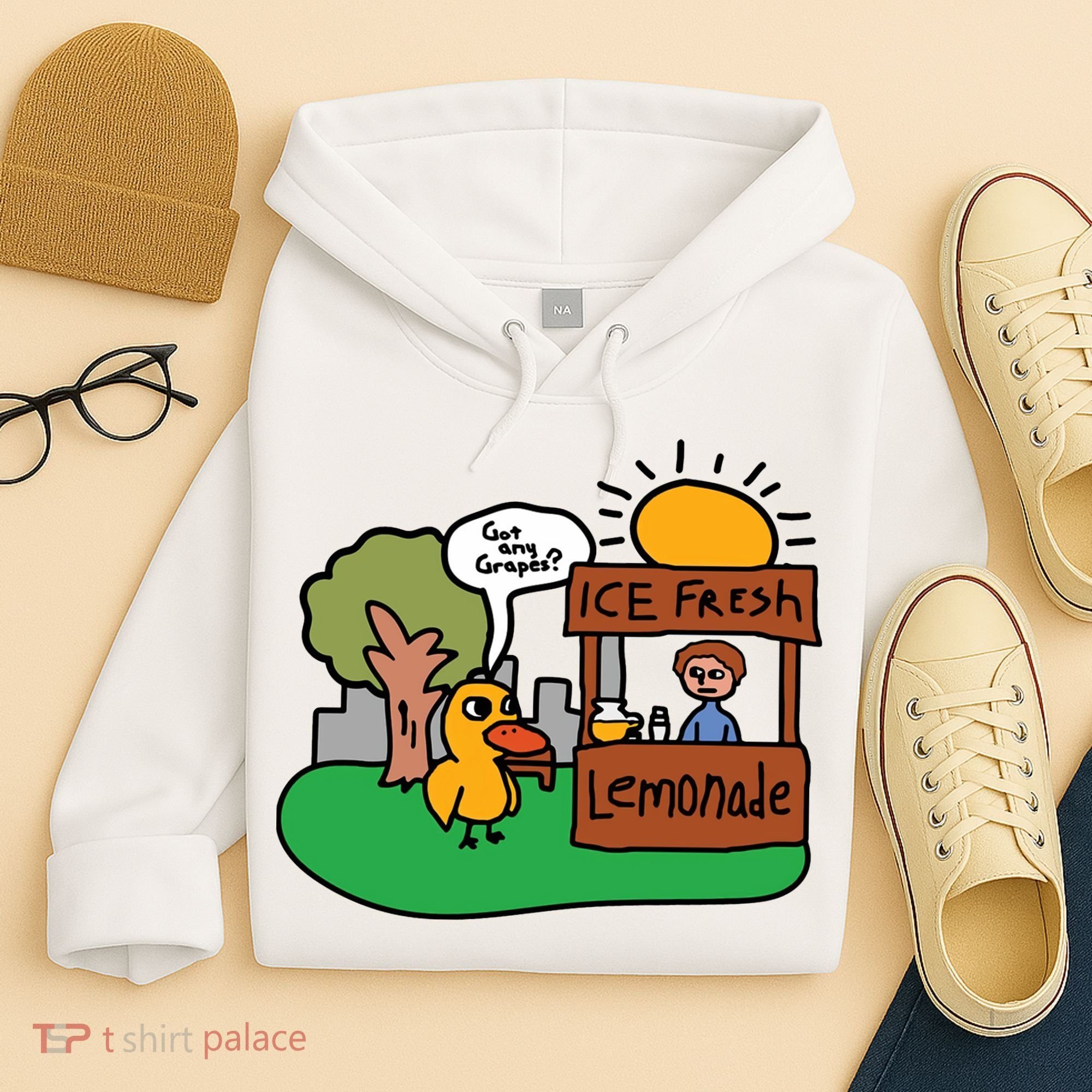 Got Any Grapes Ice Fresh Lemonade Funny Duck Hoodie