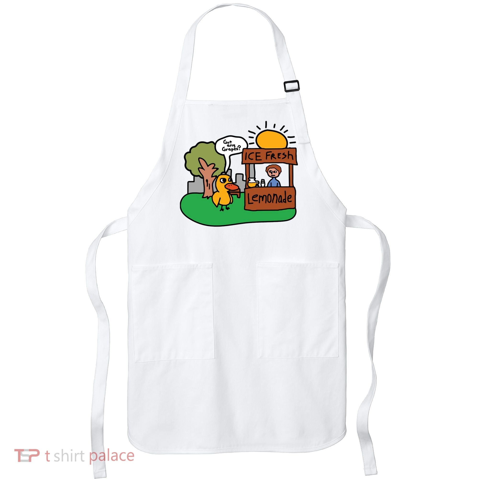 Got Any Grapes Ice Fresh Lemonade Funny Duck Apron