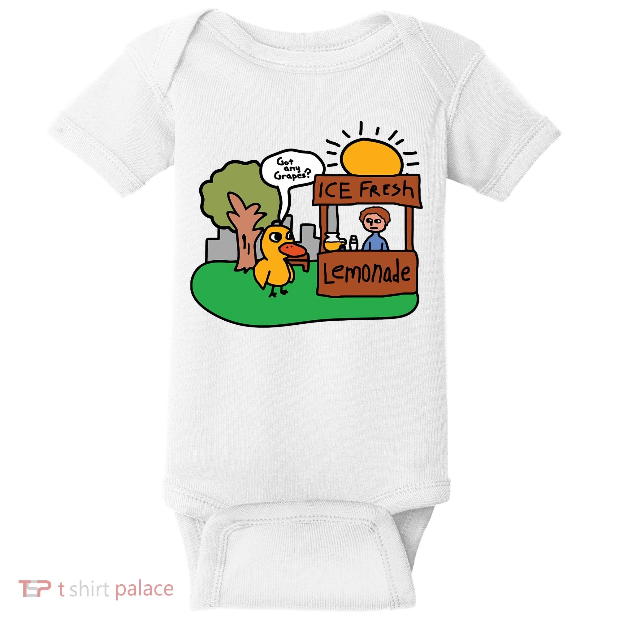 Got Any Grapes Ice Fresh Lemonade Funny Duck Baby Bodysuit