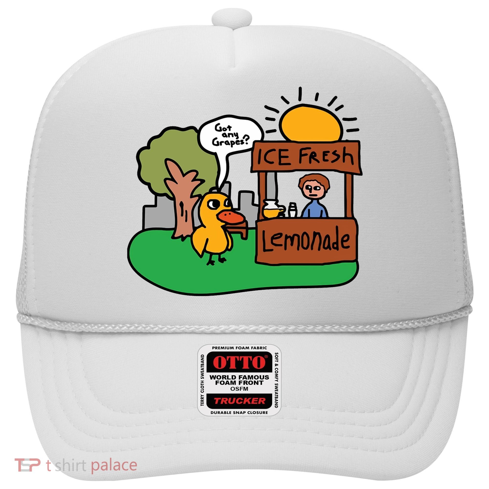 Got Any Grapes Ice Fresh Lemonade Funny Duck Hat