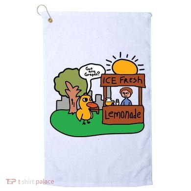 Got Any Grapes Ice Fresh Lemonade Funny Duck Golf Towel