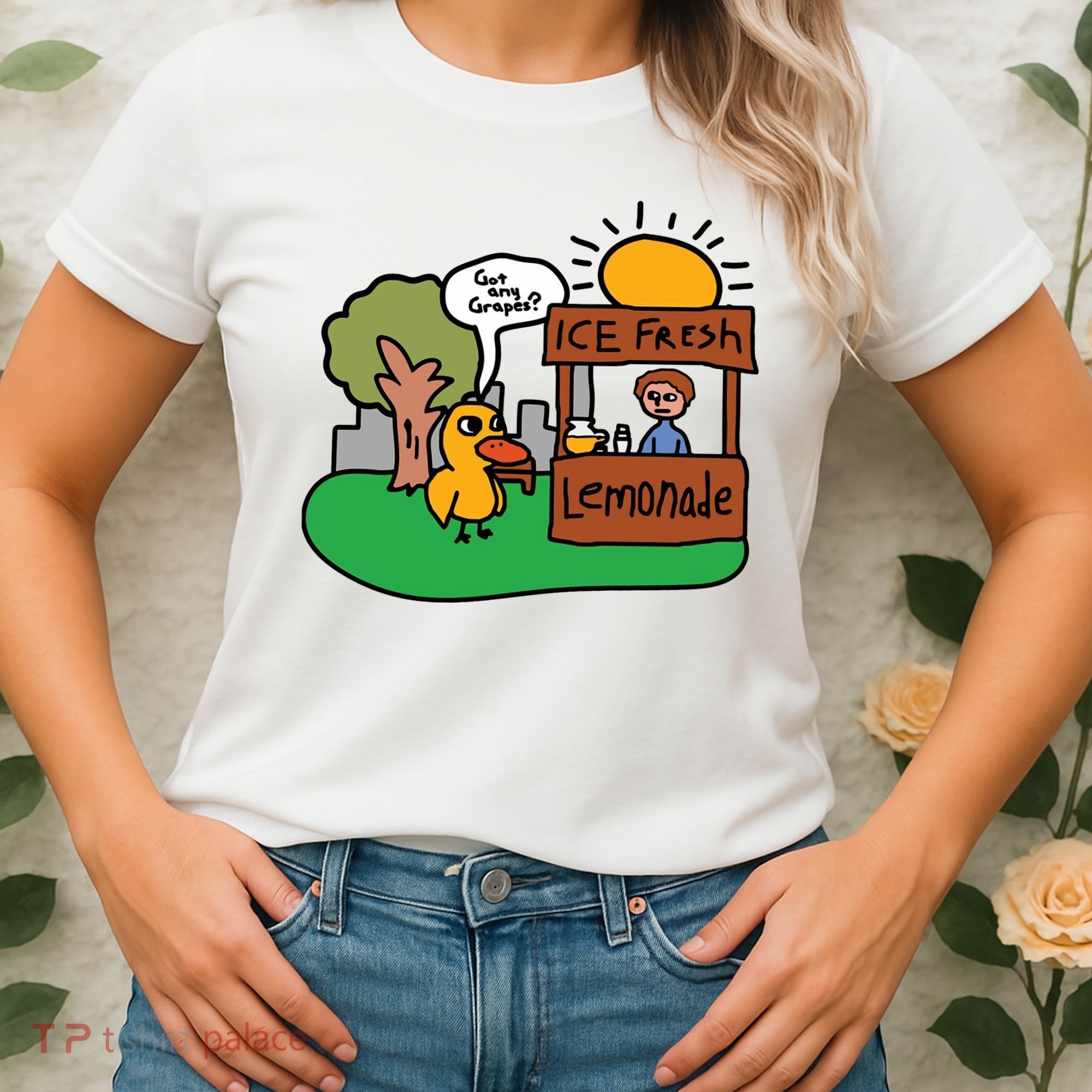 Got Any Grapes Ice Fresh Lemonade Funny Duck Women's T-Shirt
