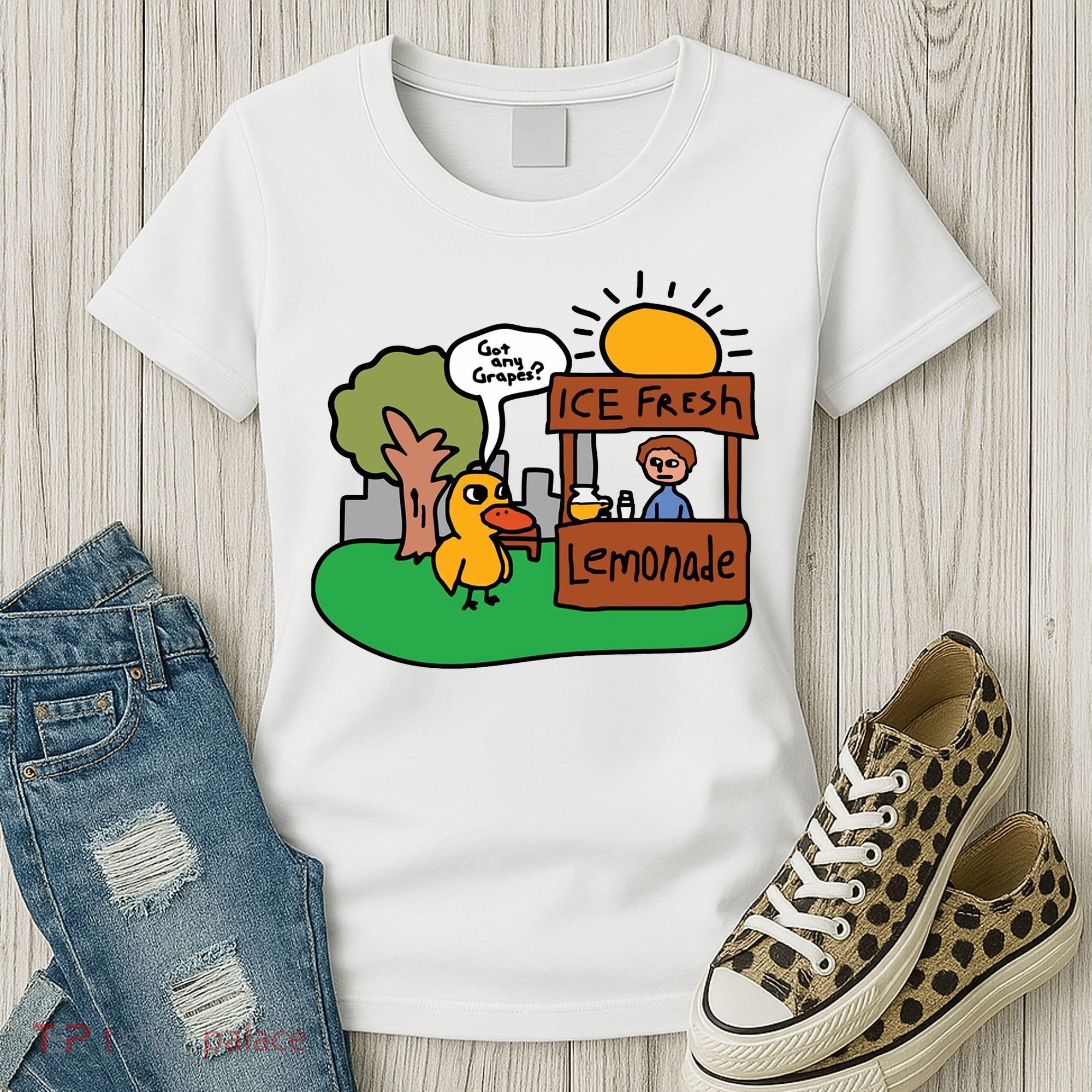 Got Any Grapes Ice Fresh Lemonade Funny Duck Women's T-Shirt