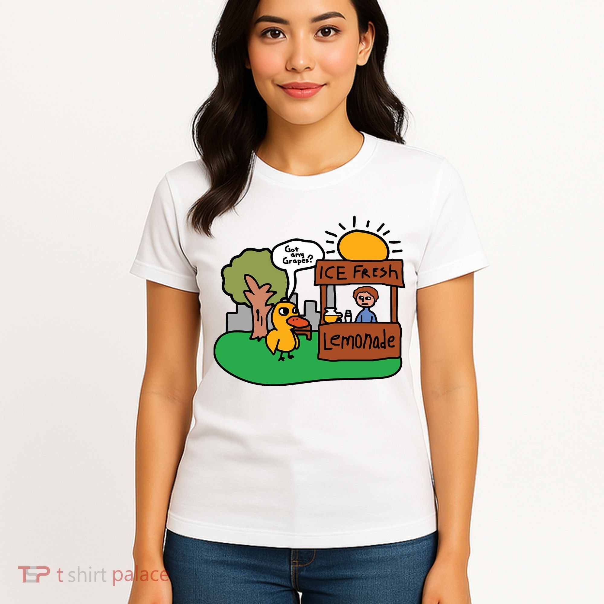 Got Any Grapes Ice Fresh Lemonade Funny Duck Women's T-Shirt