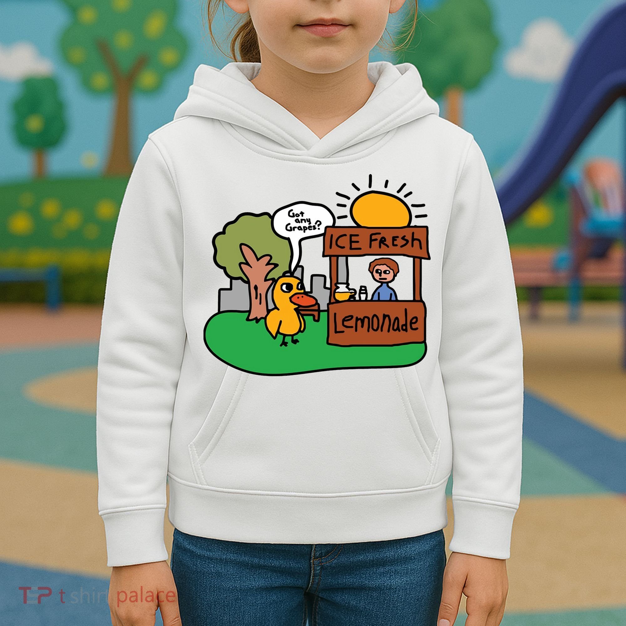 Got Any Grapes Ice Fresh Lemonade Funny Duck Kids Hoodie