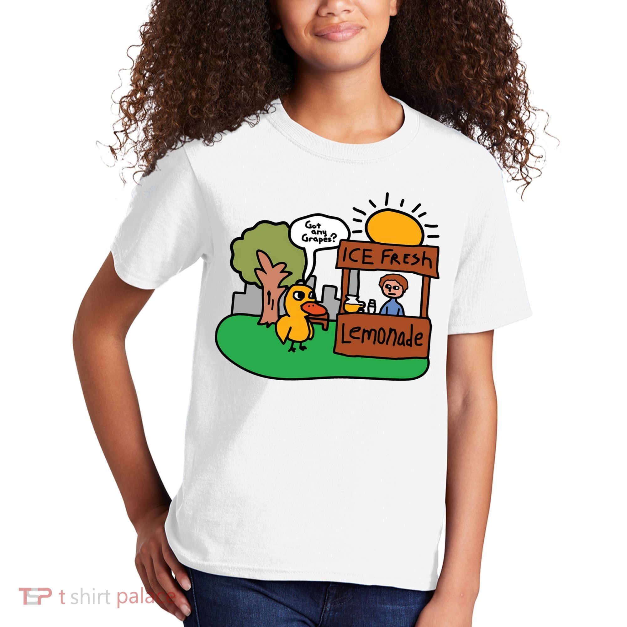 Got Any Grapes Ice Fresh Lemonade Funny Duck Kids T-Shirt