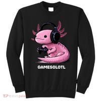 Gamer Axolotl Gamesolotl Fish Gaming Video Gamer Sweatshirt thumb 0