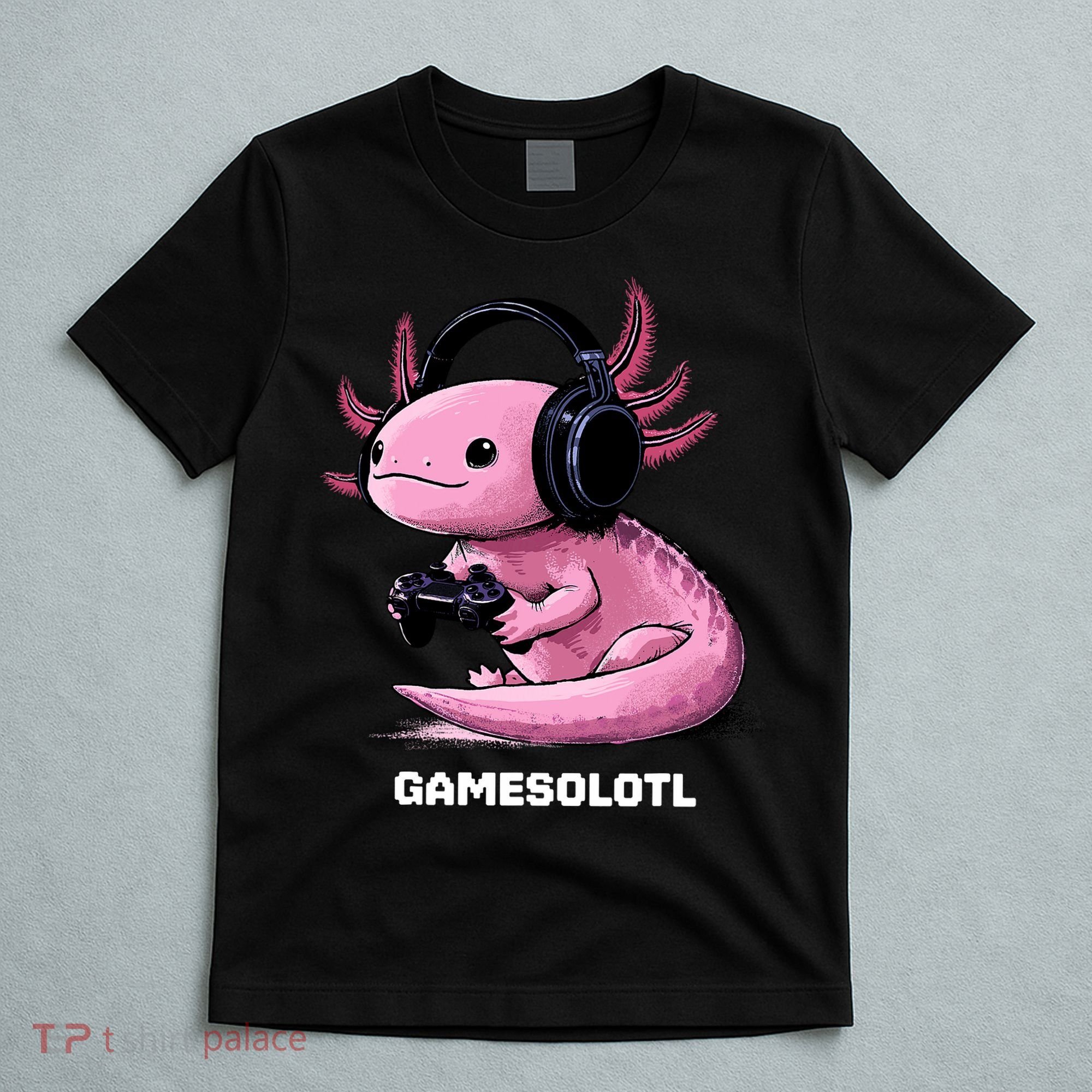 Gamer Axolotl Gamesolotl Fish Gaming Video Gamer T-Shirt