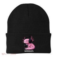 Gamer Axolotl Gamesolotl Fish Gaming Video Gamer Beanie thumb 0