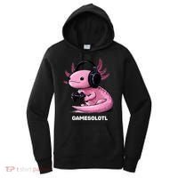Gamer Axolotl Gamesolotl Fish Gaming Video Gamer Women's Hoodie thumb 0