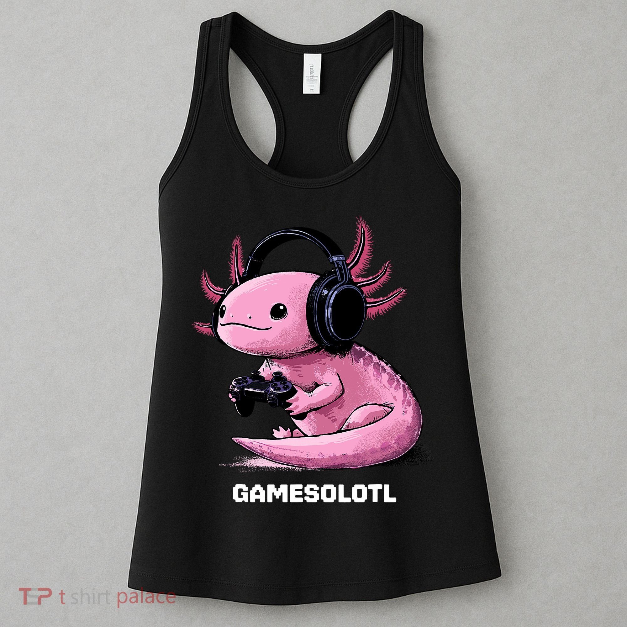 Gamer Axolotl Gamesolotl Fish Gaming Video Gamer Women's Tank Top