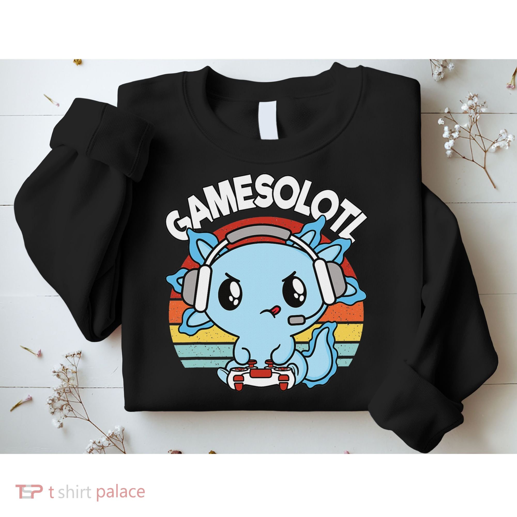 Gamesolotl Axolotl Gamer Gaming Women Boy Sweatshirt